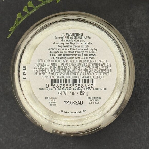 BBW Linen & Lavender White Barn Bath & Body Works Mason Jar Single Wick Candle - Picture 10 of 10